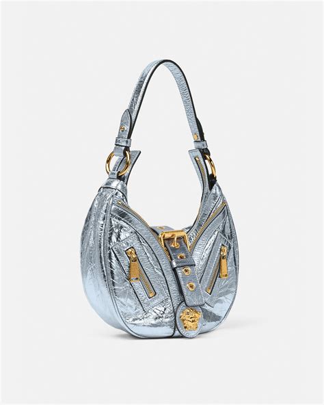 versace blue handbag|Versace handbags new collection.